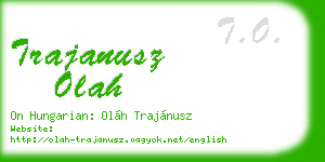 trajanusz olah business card